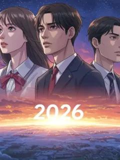 Illustration of iconic dorama characters anticipating future endings in 2026