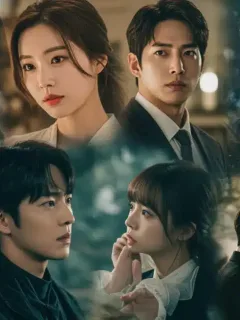 Dynamic collage of dorama genres and character archetypes, symbolizing common dorama tropes in 2026.
