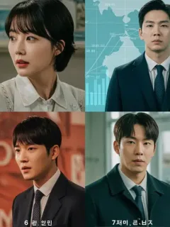 Dynamic collage showing scenes from the most financially successful doramas of 2025, highlighting global reach and revenue.