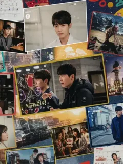 Vibrant collage of diverse dorama genres from 2025 available on streaming platforms