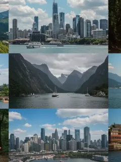 Collage of iconic dorama filming locations in Asia, inspiring travel.
