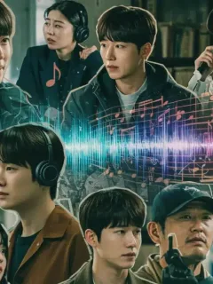 Dynamic collage representing the 2026 Dorama Soundtrack phenomenon with actors and musical elements.