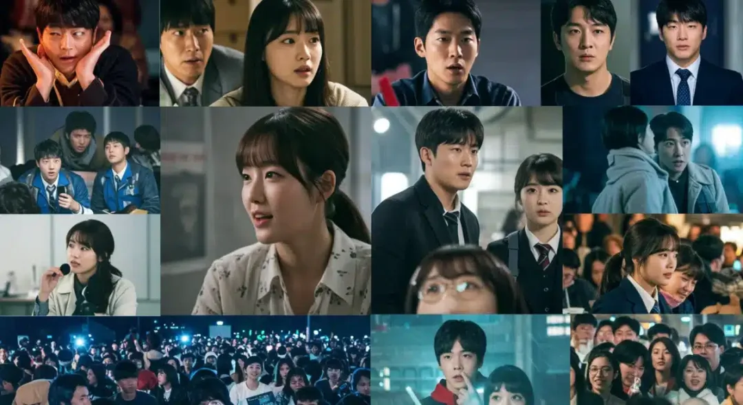 Iconic dorama scenes collage, showcasing popular shows from The 20 Most Rewatchable Doramas of All Time: A U.S. Fan Survey from 2025.