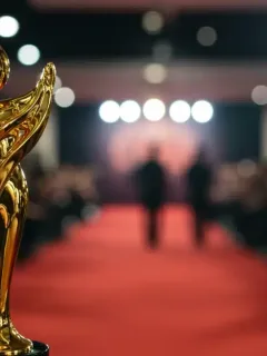 Golden Dorama Award trophy on red carpet, symbolizing the 2026 Dorama Awards Best Actor and Actress categories.
