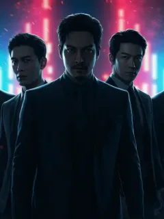 Six iconic dorama villains from 2026 standing dramatically, embodying their complex and captivating roles.