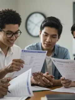 Students reviewing 2026 college application deadlines on a calendar, highlighting the urgent three-month window for U.S. admissions.