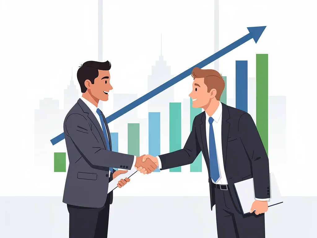 Financial advisor and client shaking hands, representing strategic wealth planning