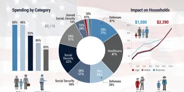 Illustration of the 2026 Federal Budget impacting U.S. citizen finances