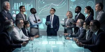 People analyzing financial data related to healthcare costs