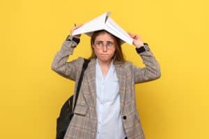 famale student worried with Trump administration's education overhaul