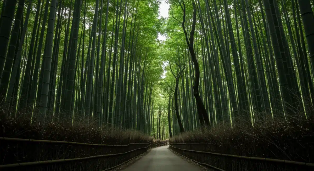 Arashiyama Bamboo Grove, Kyoto, a popular dorama backdrop.