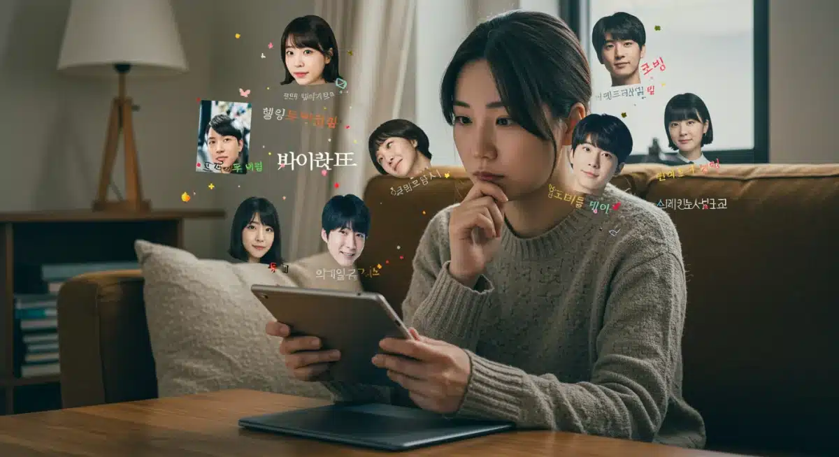 Person thoughtfully selecting a dorama to watch from new January 2026 releases on a tablet.