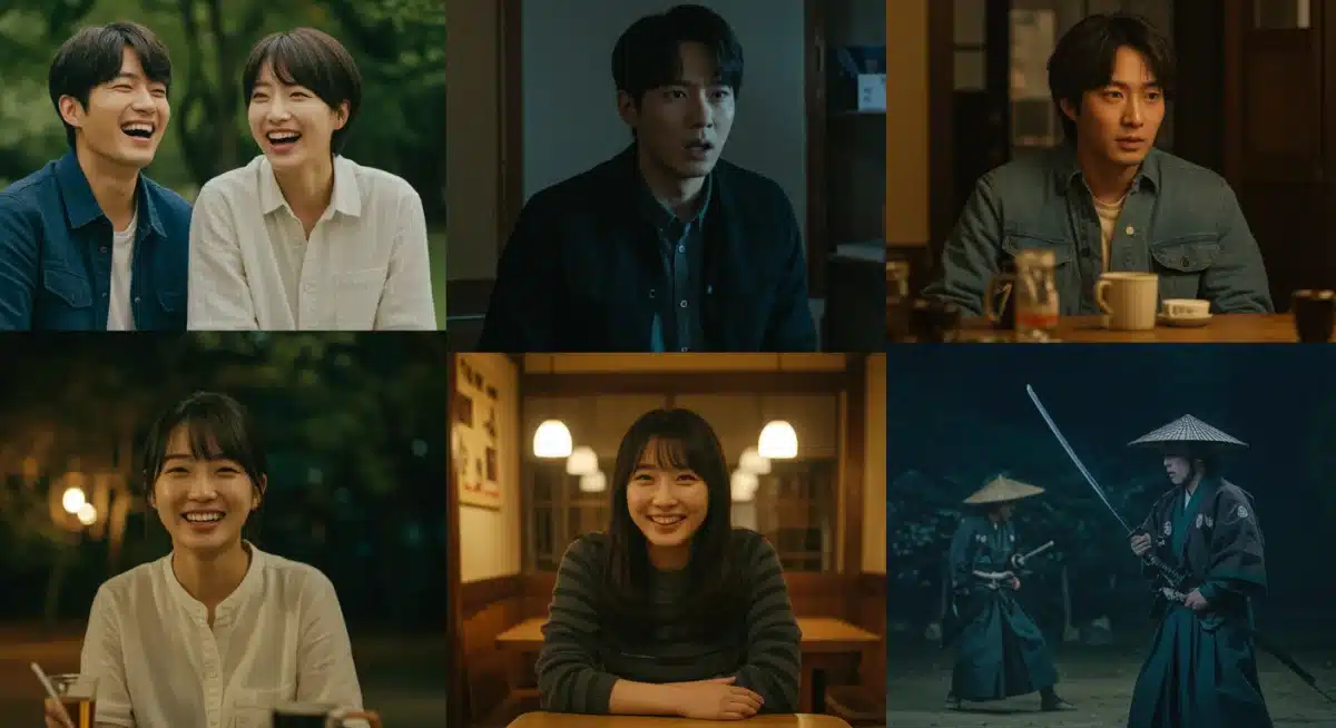 Montage of diverse dorama scenes showcasing directorial range
