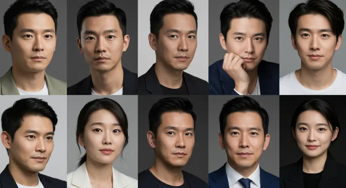 Diverse Asian actors representing new dorama talent