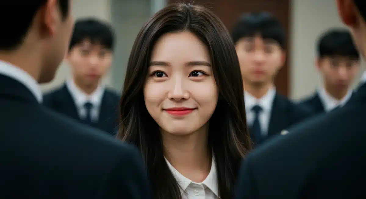 Actress in disguise on a dorama set, hinting at a 2025 cameo.