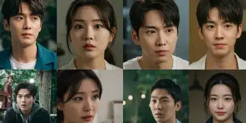 Five dorama actors with surprised expressions, hinting at 2025 cameo appearances.