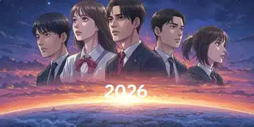 Illustration of iconic dorama characters anticipating future endings in 2026