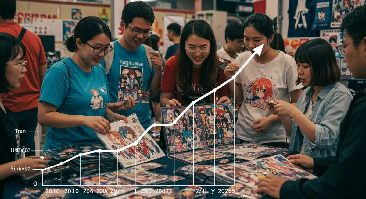 Graph showing 22% increase in dorama merchandise sales