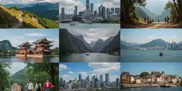 Collage of iconic dorama filming locations in Asia, inspiring travel.
