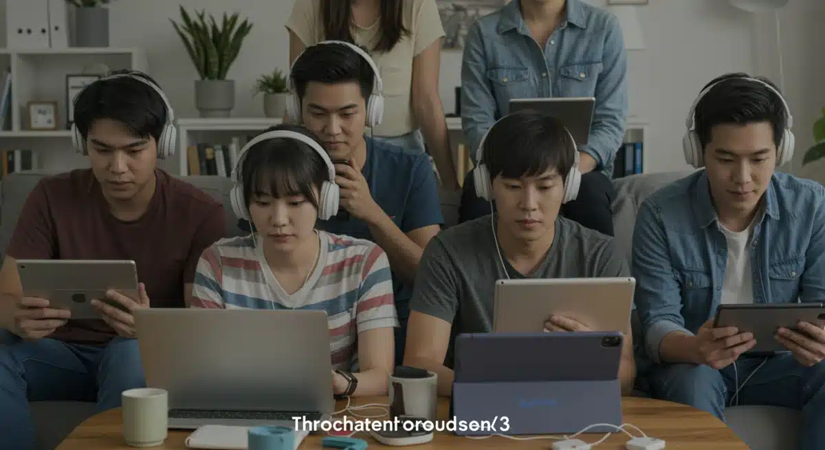 Fans worldwide engaging with dorama content and listening to soundtracks on personal devices.