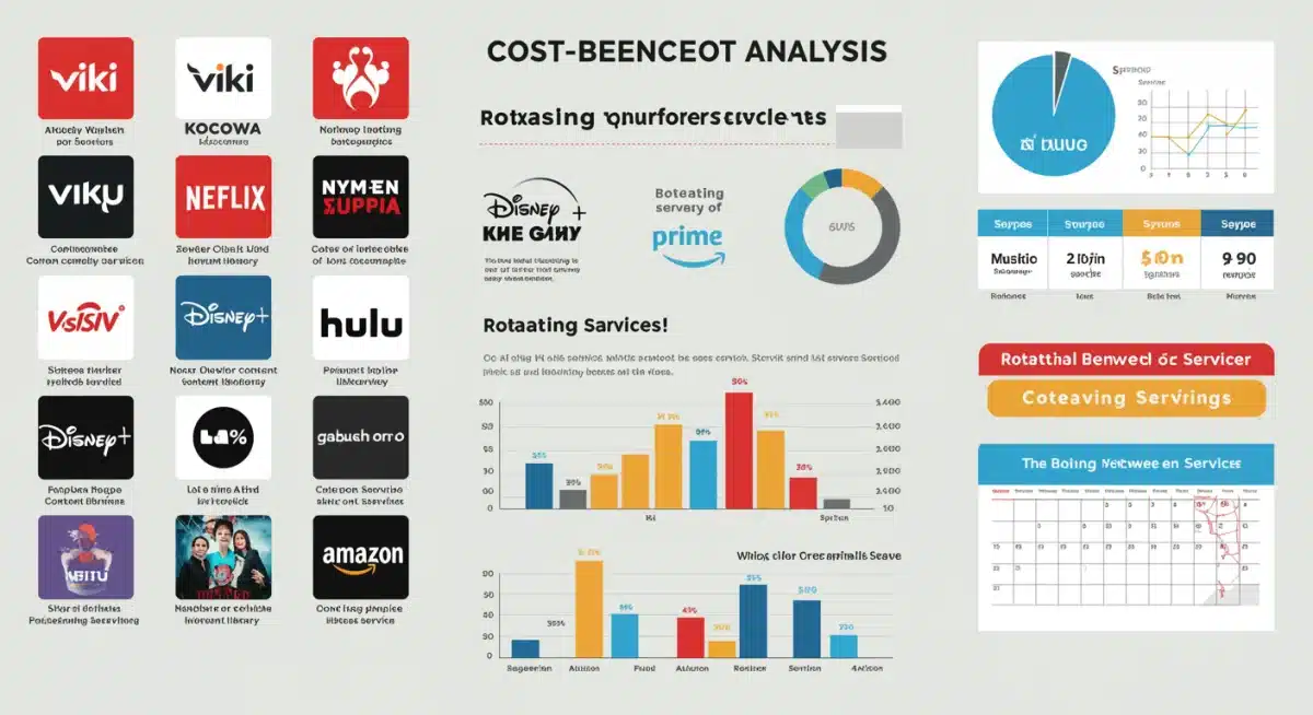 Infographic comparing dorama streaming service costs and benefits