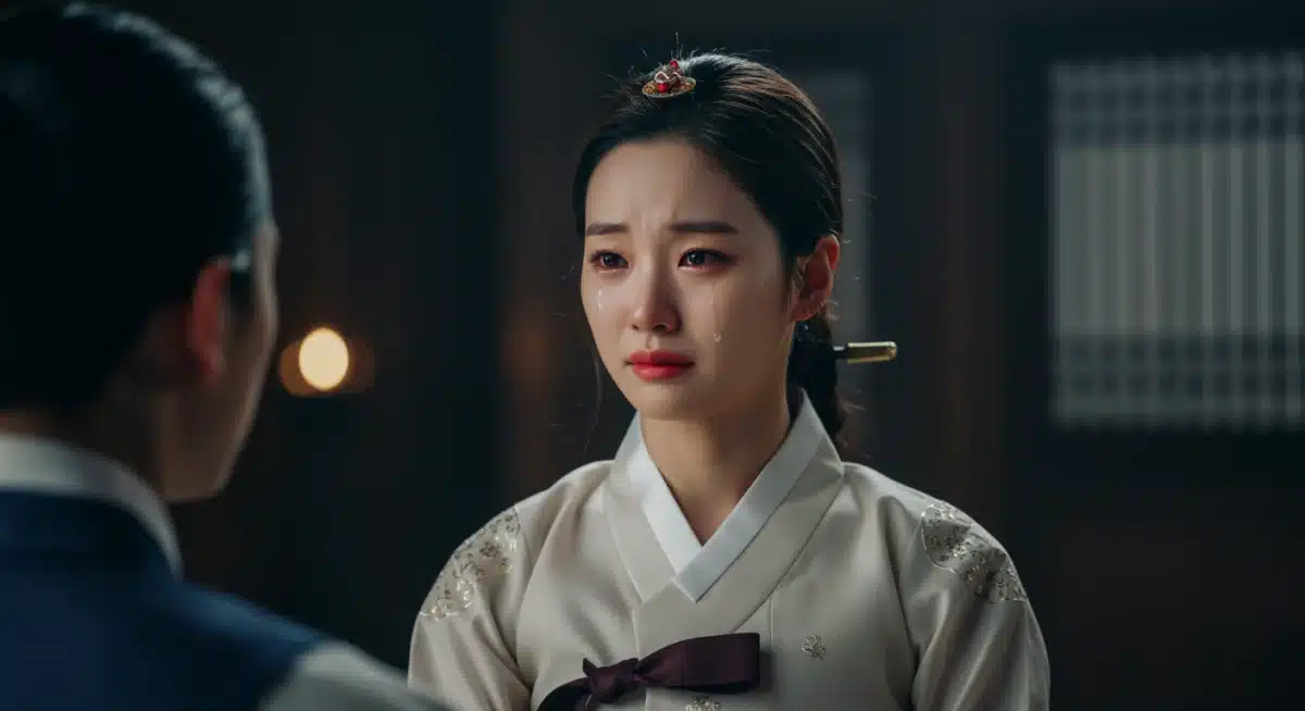 Female K-Pop idol demonstrating emotional range in K-Drama
