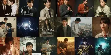 Collage of memorable dorama original soundtracks album covers, showcasing emotional and diverse musical themes.