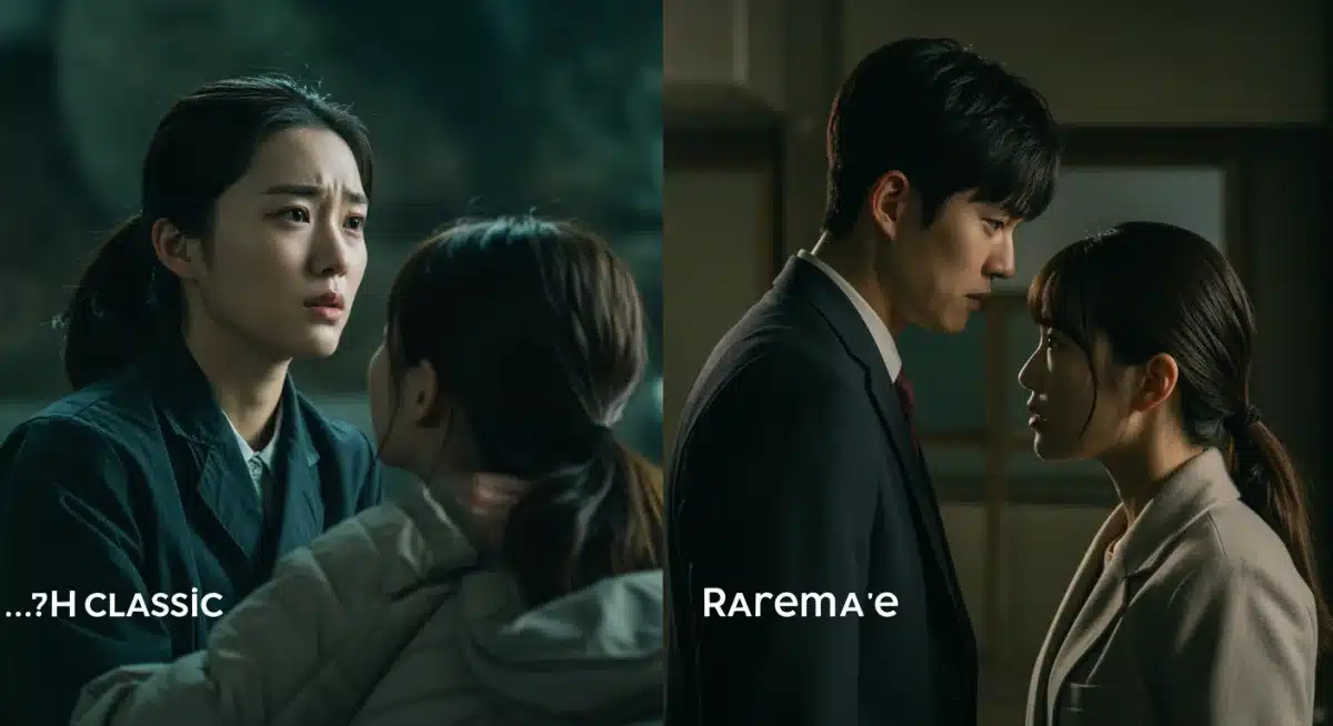 Emotional scene comparison between original and remake dorama.