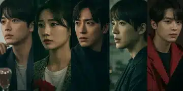 Five dorama second leads from 2025, embodying the 'Second Lead Syndrome' with poignant expressions.
